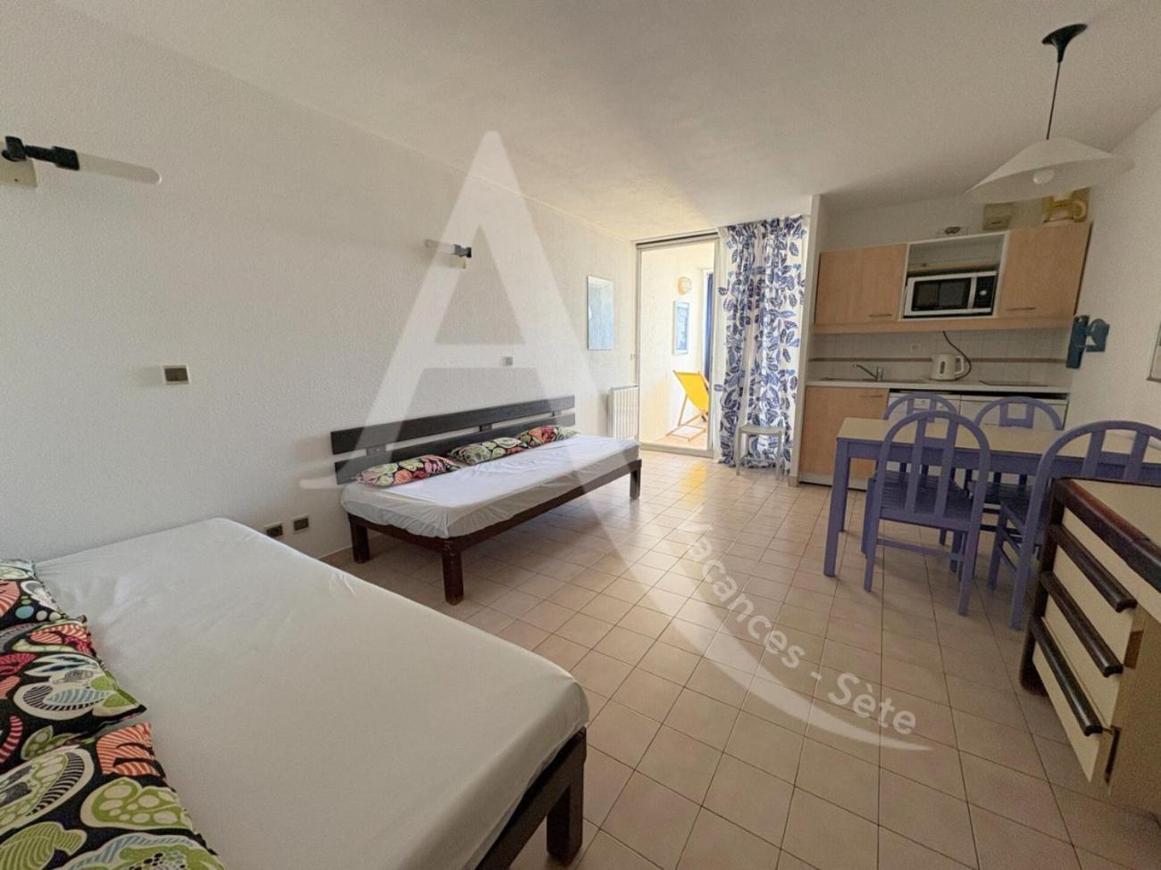 Studio Vue Mer Avec Pkg, Piscine, Tennis, Plage Direct Sète Exterior foto