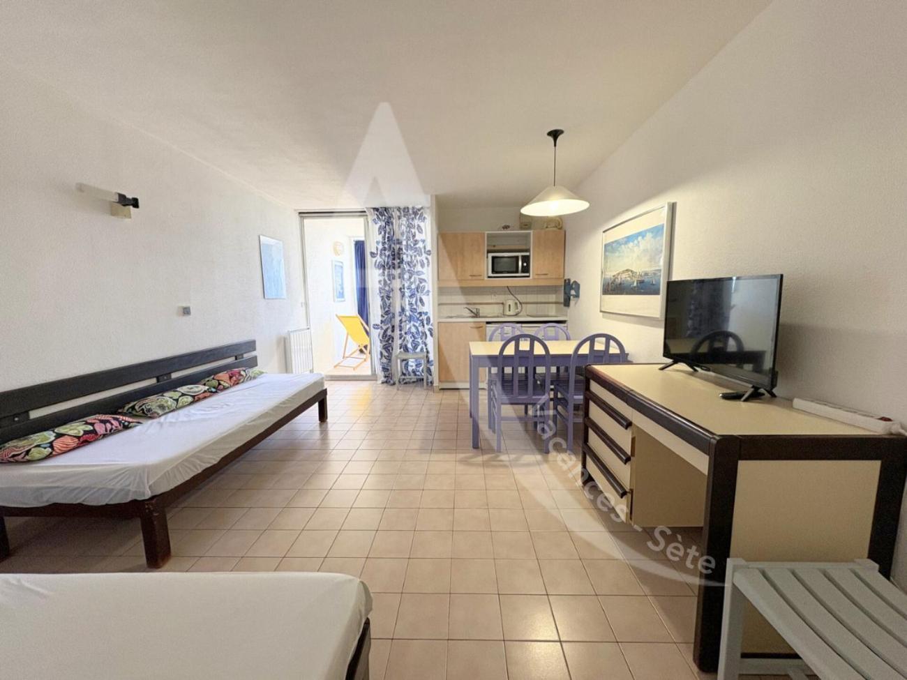 Studio Vue Mer Avec Pkg, Piscine, Tennis, Plage Direct Sète Exterior foto